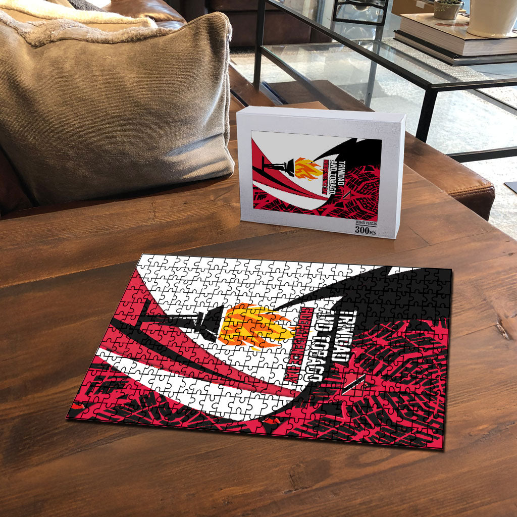 Trinidad And Tobago Independence Day Puzzle Freedom Torch Heritage Symbols