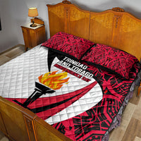 Trinidad And Tobago Independence Day Quilt Bed Set Freedom Torch Heritage Symbols