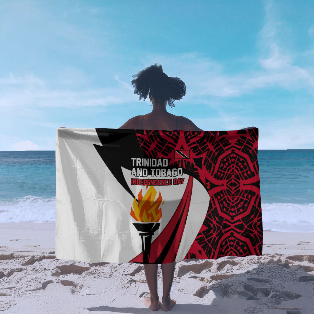 Trinidad And Tobago Independence Day Sarong Freedom Torch Heritage Symbols