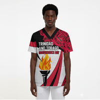 Trinidad And Tobago Independence Day Scrub Top Freedom Torch Heritage Symbols