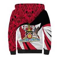 Trinidad And Tobago Independence Day Sherpa Hoodie Freedom Torch Heritage Symbols
