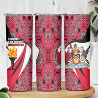 Trinidad And Tobago Independence Day Skinny Tumbler Freedom Torch Heritage Symbols