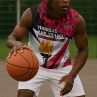 Trinidad And Tobago Independence Day Sleeveless Hoodie Freedom Torch Heritage Symbols