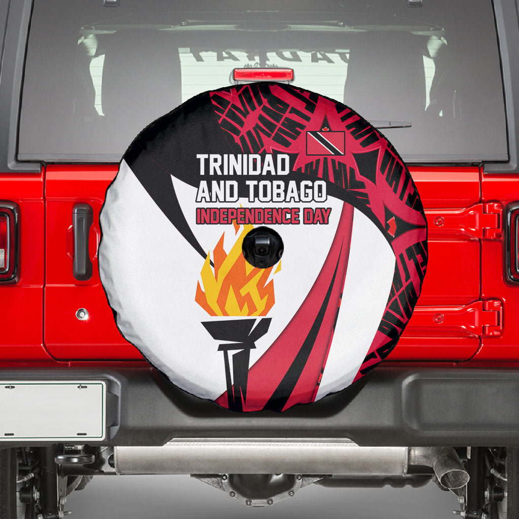 Trinidad And Tobago Independence Day Spare Tire Cover Freedom Torch Heritage Symbols