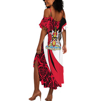 Trinidad And Tobago Independence Day Summer Maxi Dress Freedom Torch Heritage Symbols
