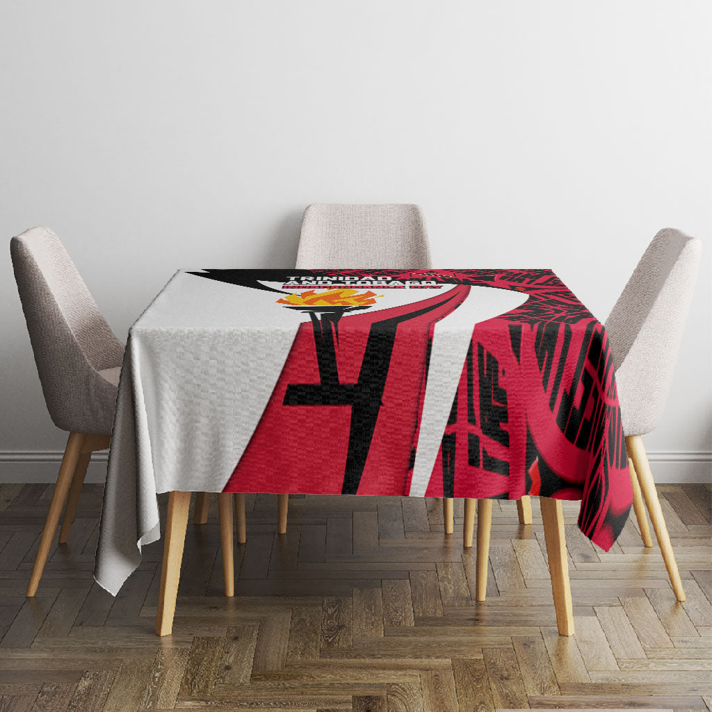 Trinidad And Tobago Independence Day Tablecloth Freedom Torch Heritage Symbols