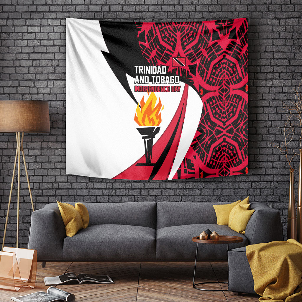 Trinidad And Tobago Independence Day Tapestry Freedom Torch Heritage Symbols