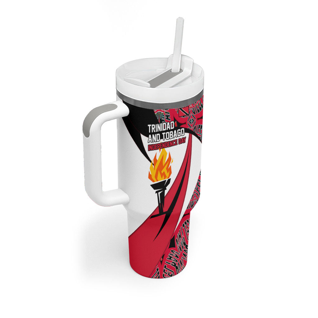 Trinidad And Tobago Independence Day Tumbler With Handle Freedom Torch Heritage Symbols