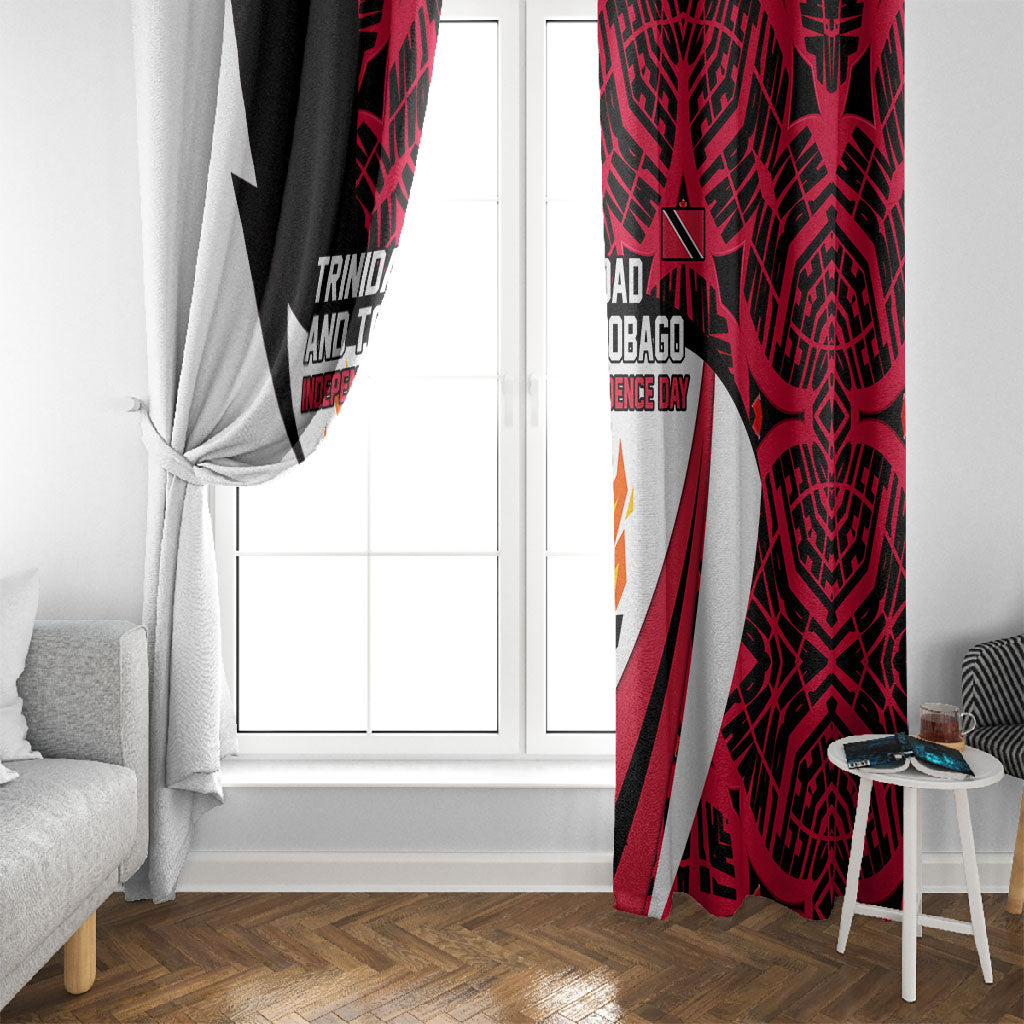 Trinidad And Tobago Independence Day Window Curtain Freedom Torch Heritage Symbols