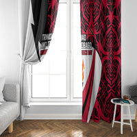 Trinidad And Tobago Independence Day Window Curtain Freedom Torch Heritage Symbols