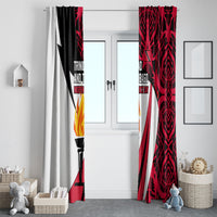 Trinidad And Tobago Independence Day Window Curtain Freedom Torch Heritage Symbols