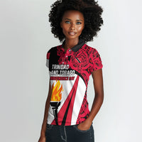 Trinidad And Tobago Independence Day Women Polo Shirt Freedom Torch Heritage Symbols