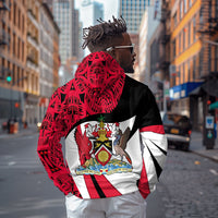 Trinidad And Tobago Independence Day Zip Hoodie Freedom Torch Heritage Symbols