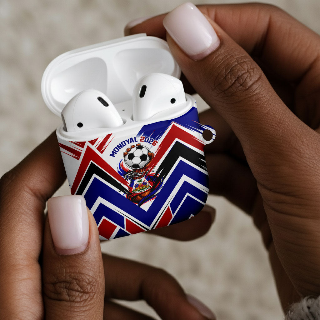 Haiti World Football Mondyal 2026 AirPods Case Pride Ayiti Caribbean Culture Patriotic Crest