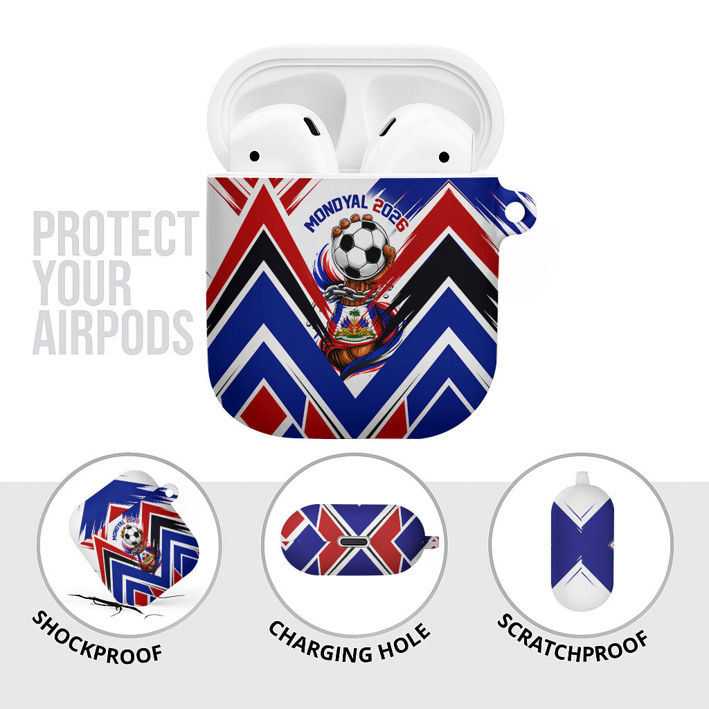 Haiti World Football Mondyal 2026 AirPods Case Pride Ayiti Caribbean Culture Patriotic Crest