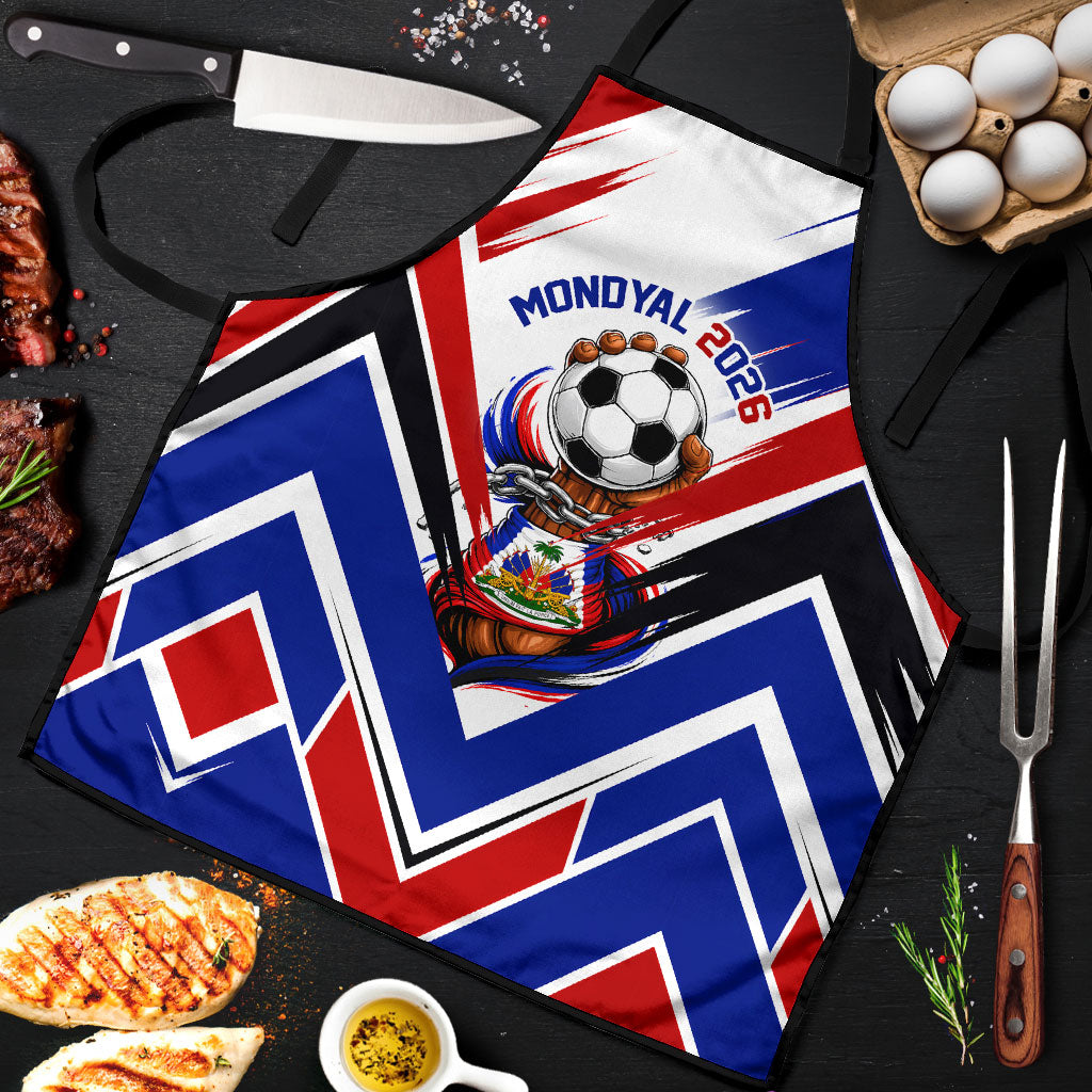 Haiti World Football Mondyal 2026 Apron Pride Ayiti Caribbean Culture Patriotic Crest