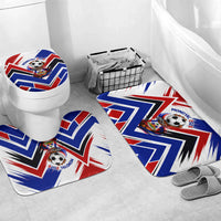 Haiti World Football Mondyal 2026 Bathroom Set Pride Ayiti Caribbean Culture Patriotic Crest