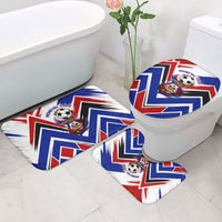 Haiti World Football Mondyal 2026 Bathroom Set Pride Ayiti Caribbean Culture Patriotic Crest