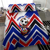 Haiti World Football Mondyal 2026 Bedding Set Pride Ayiti Caribbean Culture Patriotic Crest