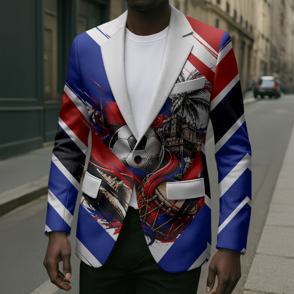 Haiti World Football Mondyal 2026 Blazer Pride Ayiti Caribbean Culture Patriotic Crest
