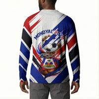 Haiti World Football Mondyal 2026 Button Sweatshirt Pride Ayiti Caribbean Culture Patriotic Crest