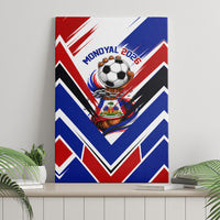 Haiti World Football Mondyal 2026 Canvas Wall Art Pride Ayiti Caribbean Culture Patriotic Crest