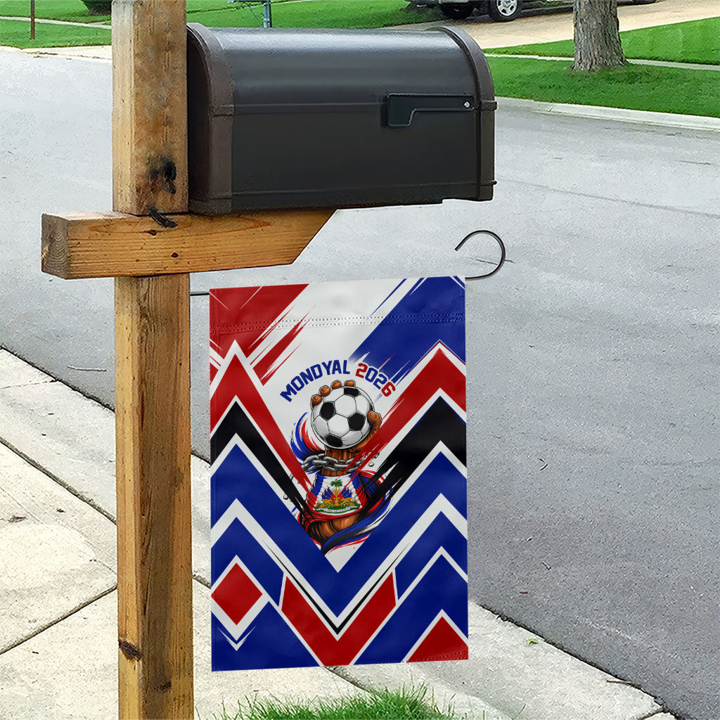 Haiti World Football Mondyal 2026 Garden Flag Pride Ayiti Caribbean Culture Patriotic Crest