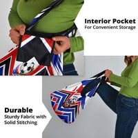 Haiti World Football Mondyal 2026 Grocery Bag Pride Ayiti Caribbean Culture Patriotic Crest
