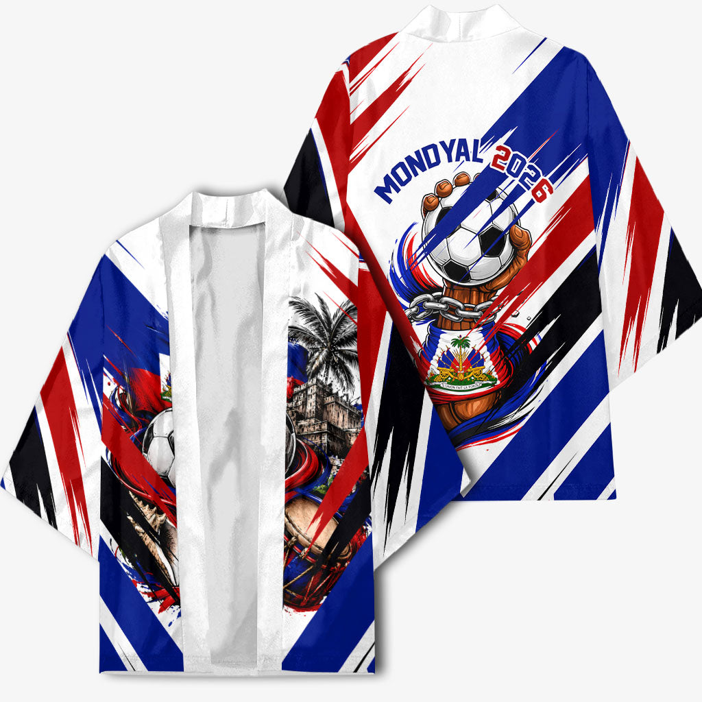 Haiti World Football Mondyal 2026 Kimono Pride Ayiti Caribbean Culture Patriotic Crest