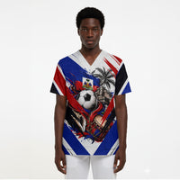 Haiti World Football Mondyal 2026 Scrub Top Pride Ayiti Caribbean Culture Patriotic Crest
