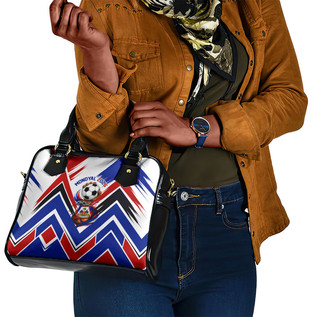 Haiti World Football Mondyal 2026 Shoulder Handbag Pride Ayiti Caribbean Culture Patriotic Crest