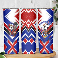 Haiti World Football Mondyal 2026 Skinny Tumbler Pride Ayiti Caribbean Culture Patriotic Crest