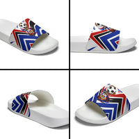 Haiti World Football Mondyal 2026 Slide Sandals Pride Ayiti Caribbean Culture Patriotic Crest