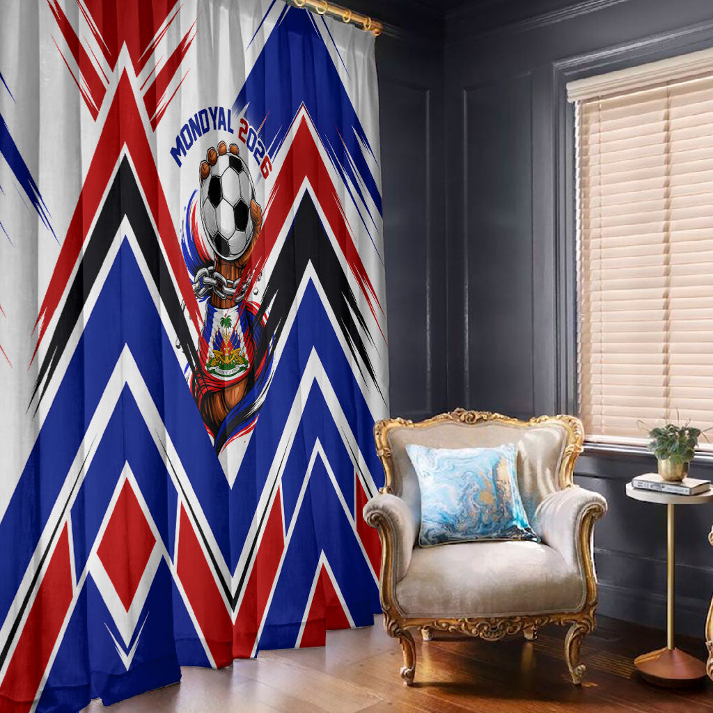Haiti World Football Mondyal 2026 Window Curtain Pride Ayiti Caribbean Culture Patriotic Crest