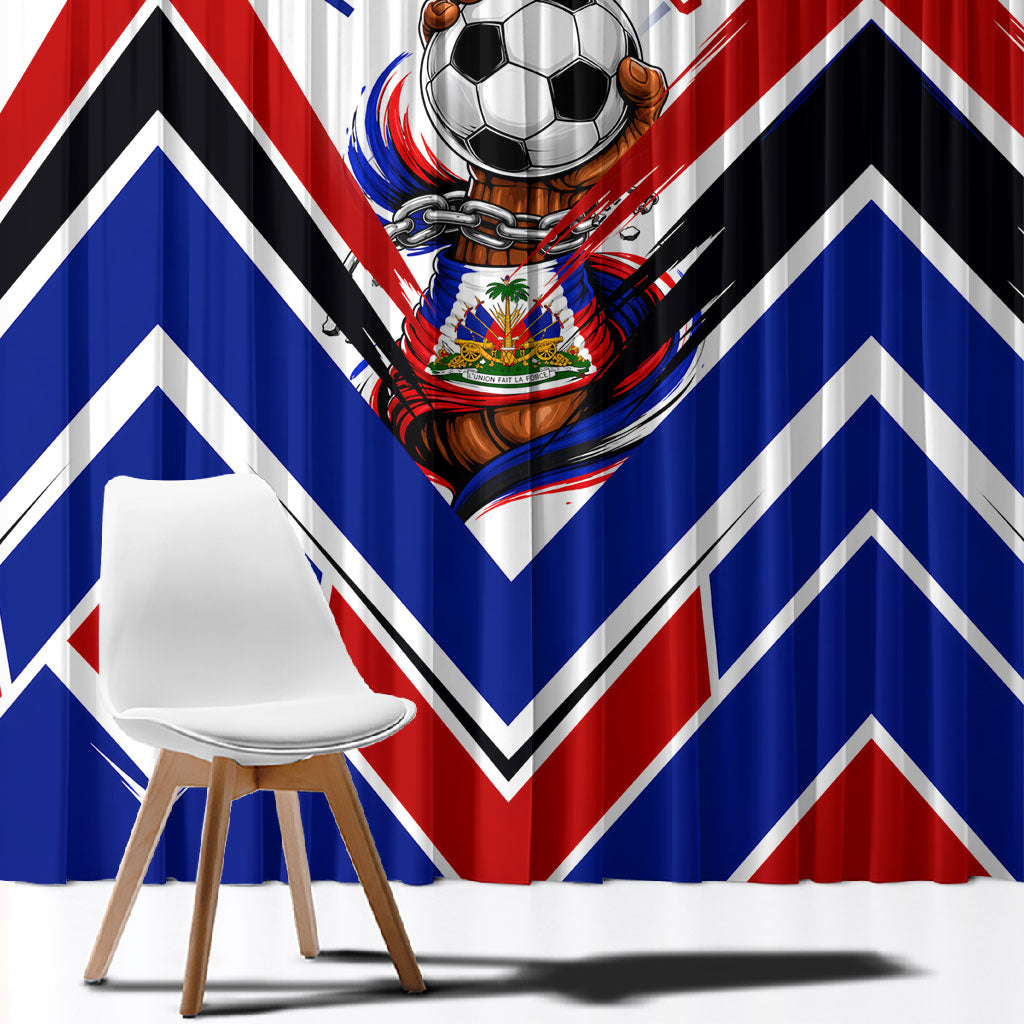 Haiti World Football Mondyal 2026 Window Curtain Pride Ayiti Caribbean Culture Patriotic Crest