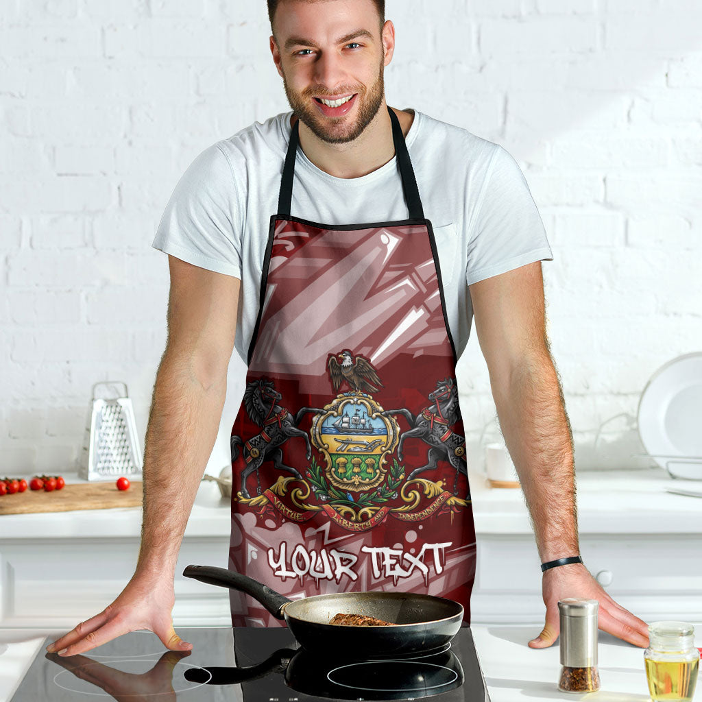 Personalized Pennsylvania Coat Of Arms Apron Street Art Graffiti Graphic