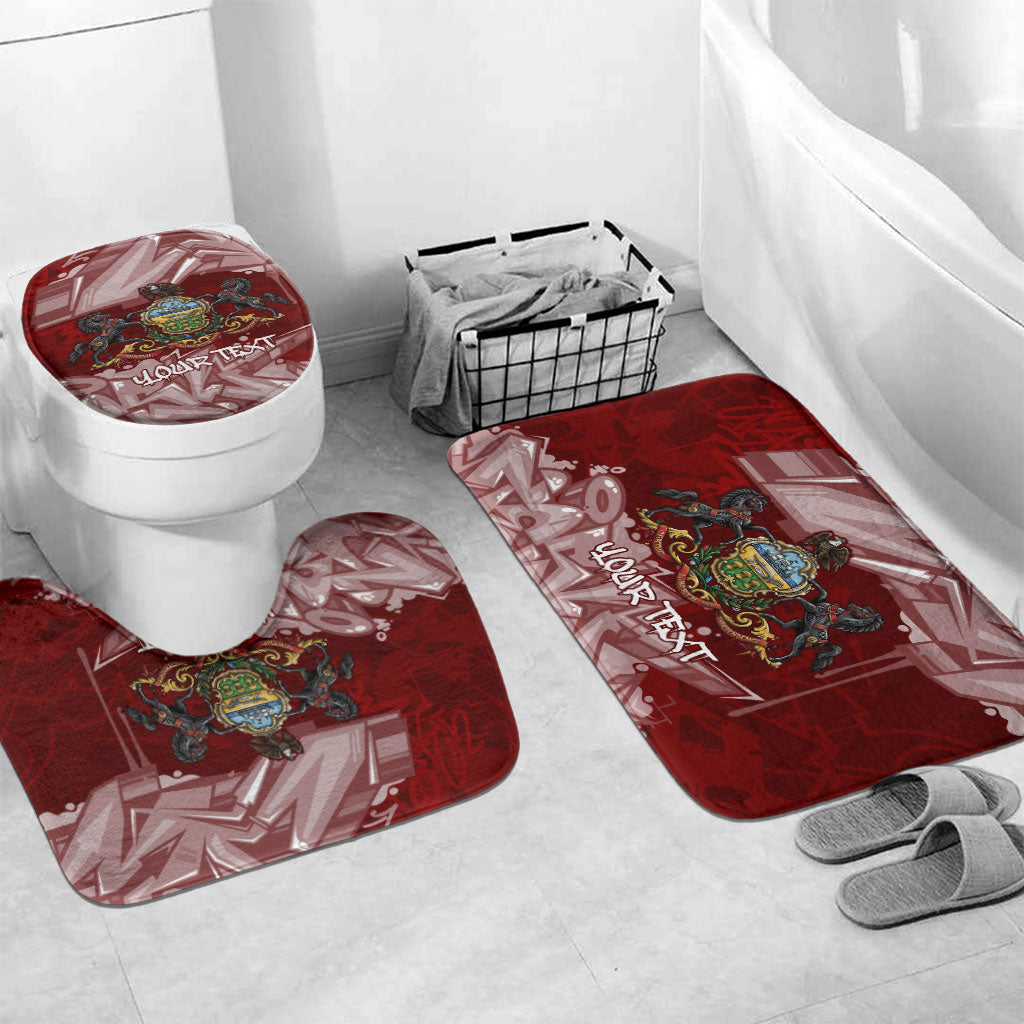 Personalized Pennsylvania Coat Of Arms Bathroom Set Street Art Graffiti Graphic