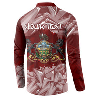 Personalized Pennsylvania Coat Of Arms Button Sweatshirt Street Art Graffiti Graphic