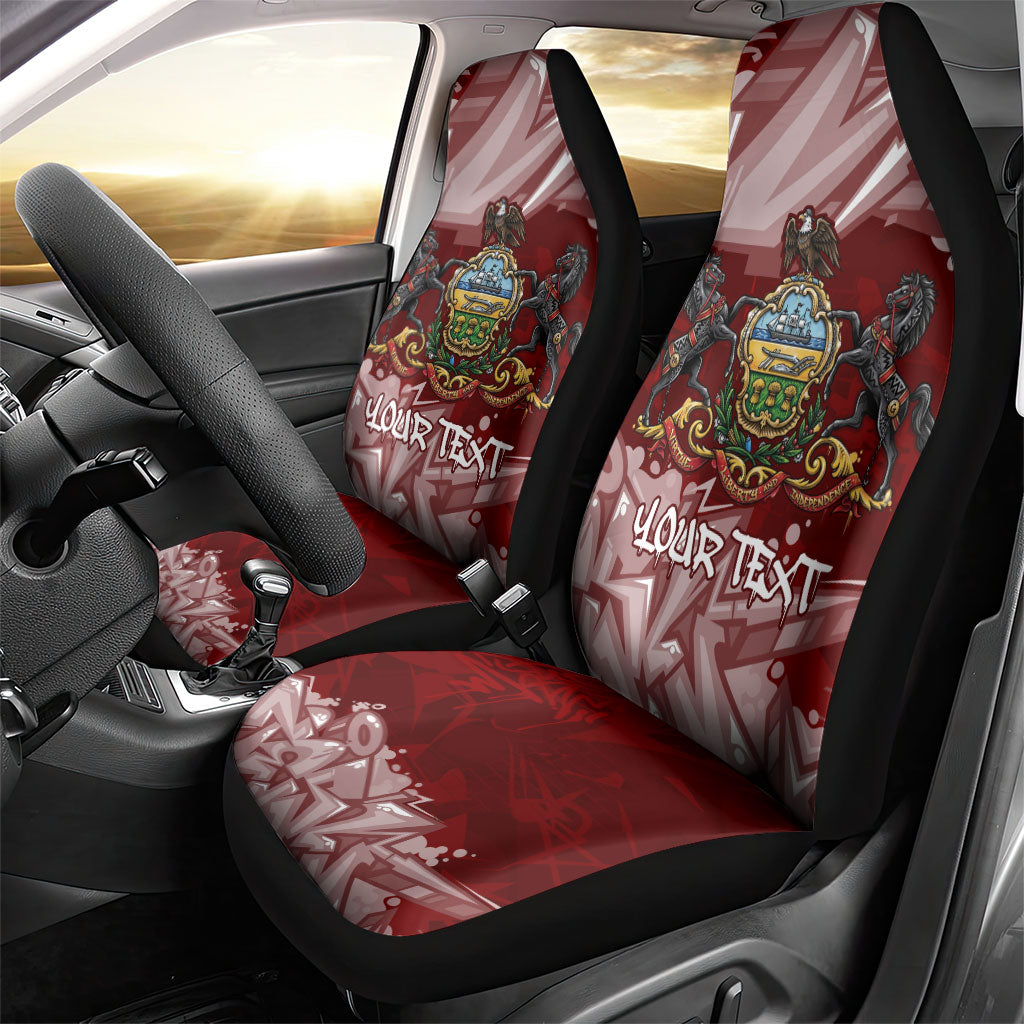 Personalized Pennsylvania Coat Of Arms Car Seat Cover Street Art Graffiti Graphic