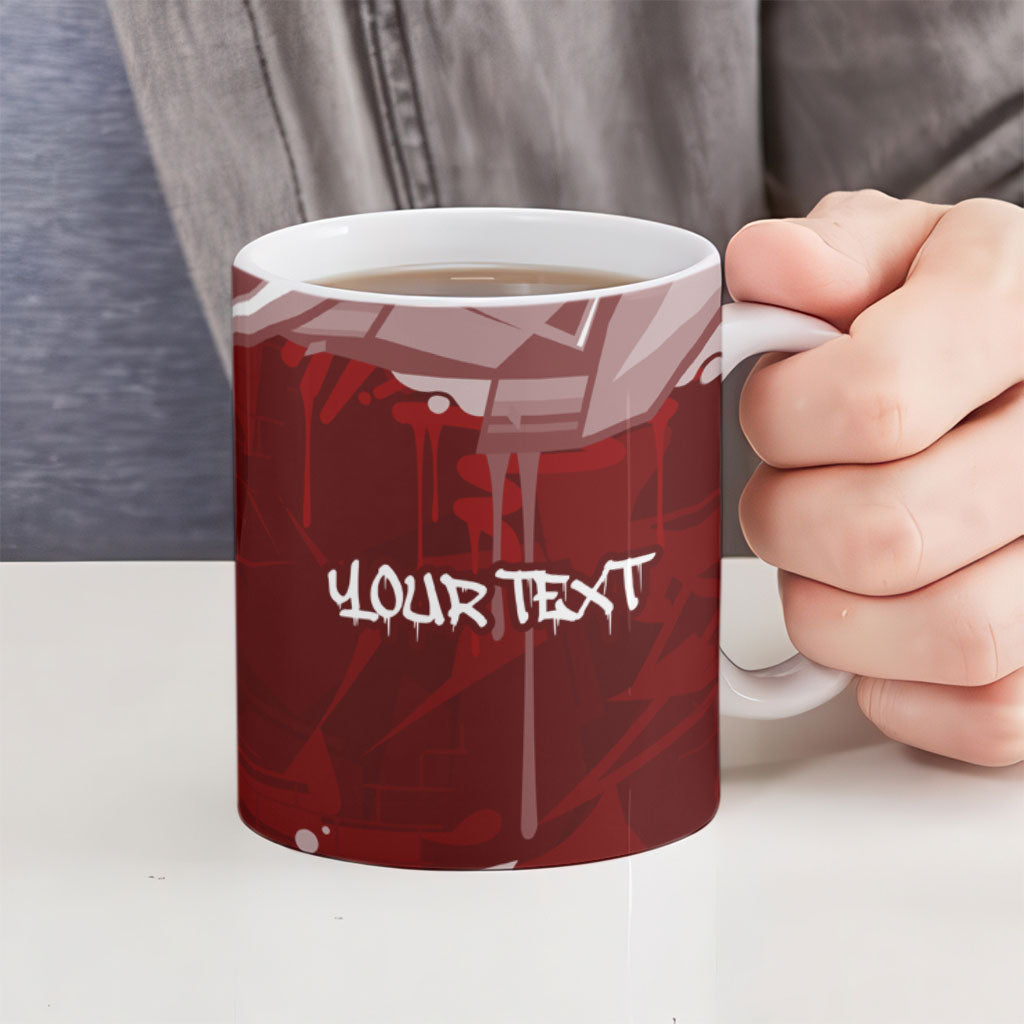 Personalized Pennsylvania Coat Of Arms Ceramic Mug Street Art Graffiti Graphic