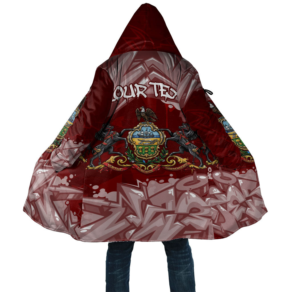 Personalized Pennsylvania Coat Of Arms Cloak Street Art Graffiti Graphic