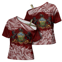 Personalized Pennsylvania Coat Of Arms Cross Shoulder Shirt Street Art Graffiti Graphic