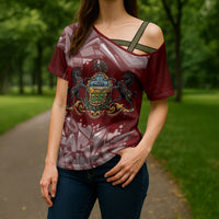 Personalized Pennsylvania Coat Of Arms Cross Shoulder Shirt Street Art Graffiti Graphic