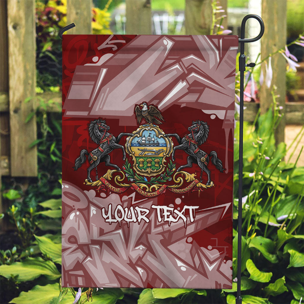 Personalized Pennsylvania Coat Of Arms Garden Flag Street Art Graffiti Graphic