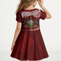 Personalized Pennsylvania Coat Of Arms Kid Short Sleeve Dress Street Art Graffiti Graphic