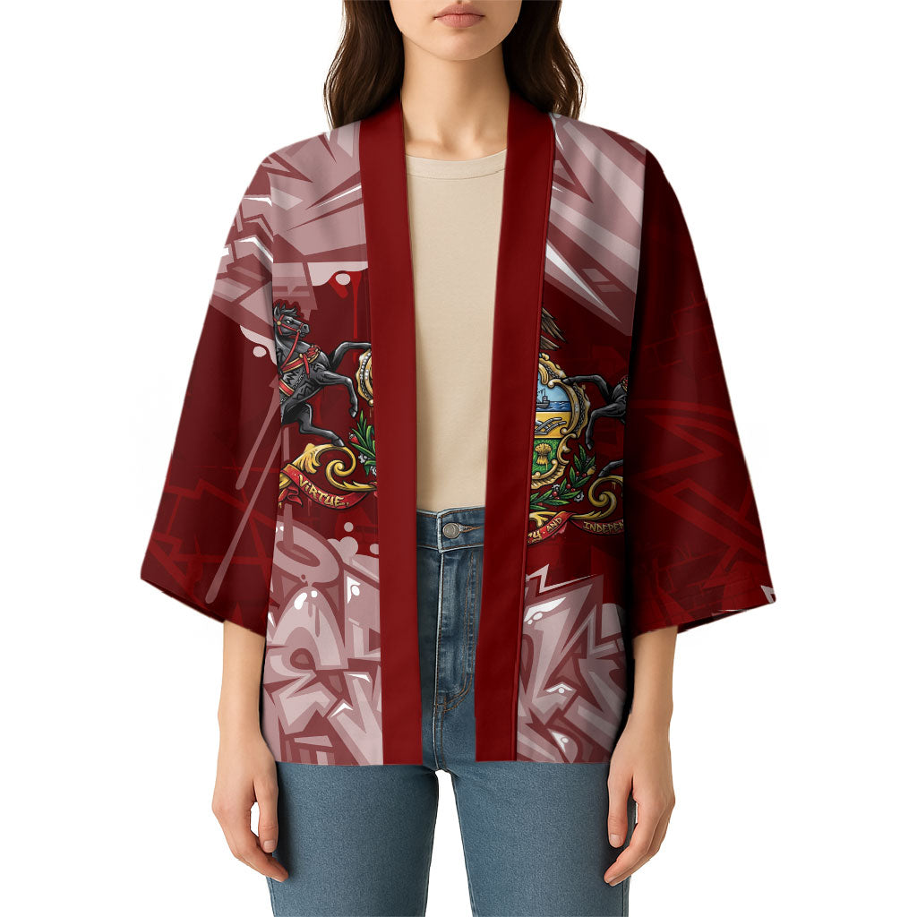 Personalized Pennsylvania Coat Of Arms Kimono Street Art Graffiti Graphic