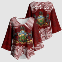Personalized Pennsylvania Coat Of Arms Kimono Sleeve Blouse Street Art Graffiti Graphic