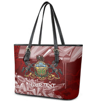 Personalized Pennsylvania Coat Of Arms Leather Tote Bag Street Art Graffiti Graphic
