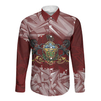 Personalized Pennsylvania Coat Of Arms Long Sleeve Button Shirt Street Art Graffiti Graphic