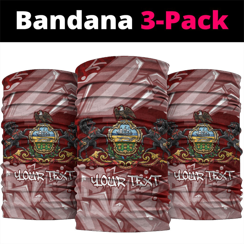 Personalized Pennsylvania Coat Of Arms Neck Gaiter Street Art Graffiti Graphic